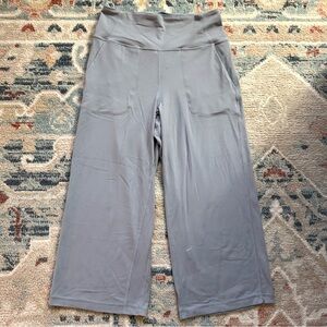 Gray Women's Wide-Leg Pants